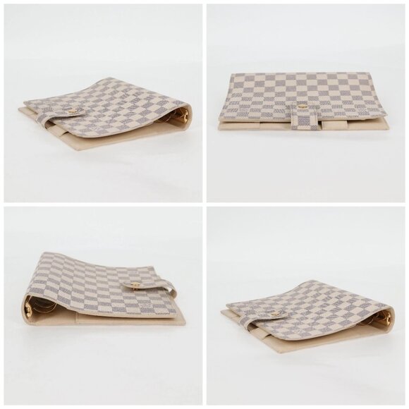 LOUIS VUITTON Damier Azur Agenda GM Day Planner Cover R20708 LV Auth 121569A - Picture 16 of 16